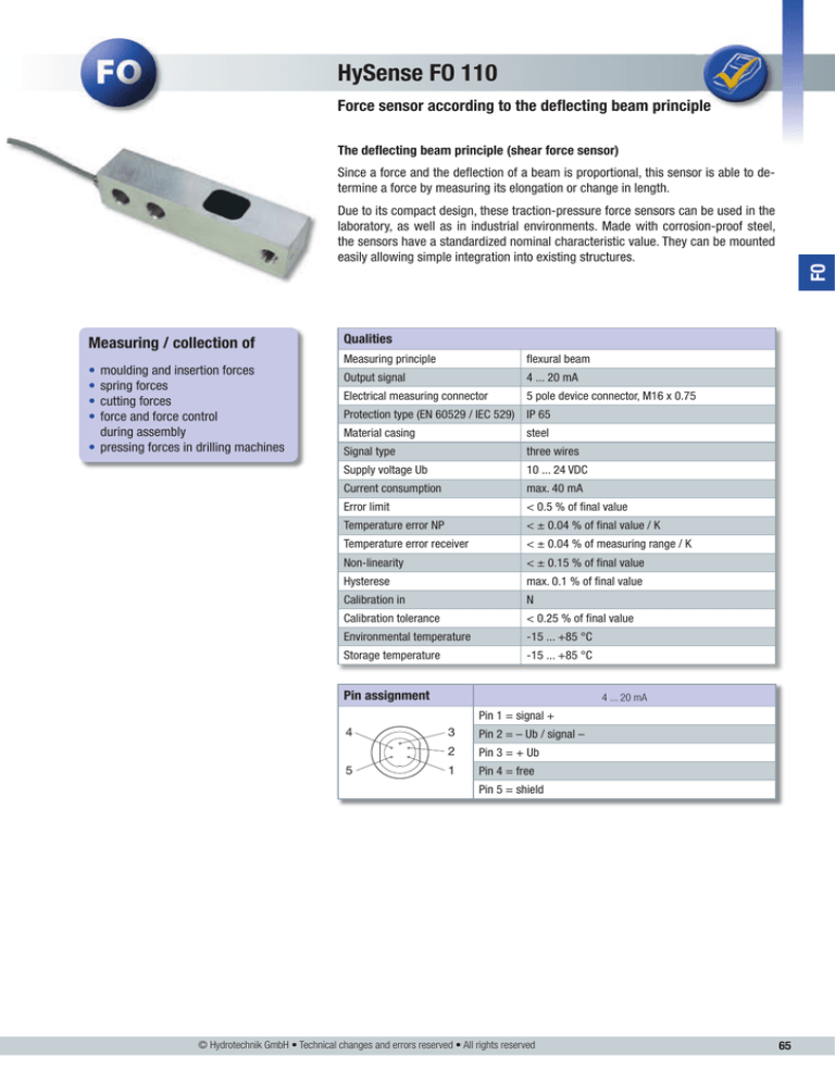 HYDROTECHNIK Other Sensors catalogue