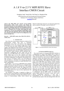 A 1.8 V-to-2.5 V MIPI RFFE Slave Interface CMOS Circuit