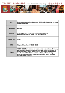 Title Information technology based on visible leds for optical