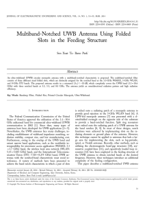 Multiband-Notched UWB Antenna Using Folded Slots in the Feeding