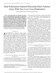 Dual polarization stacked microstrip patch antenna array