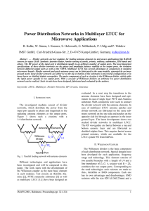 Power Distribution Networks in Multilayer LTCC for Microwave