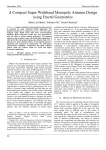 A Compact Super Wideband Monopole Antenna Design using