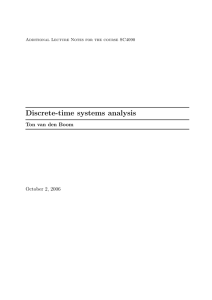 Discrete-time systems analysis