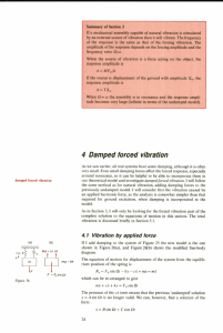 4 Damped forced vibration