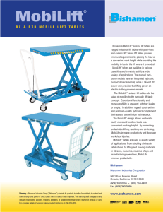 Mobile Lift Tables - Hassel Material Handling Co.