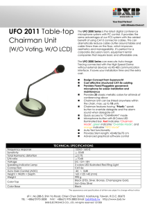 UFO 2011 Table-top Chairman Unit