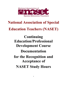 National Association of Special Education Teachers (NASET
