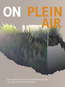 On Plein Air: Rick Silva`s En Plein Air @ Transfer Gallery