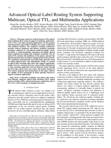 Advanced Optical-Label Routing System Supporting
