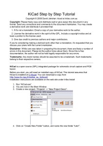 KiCad Step by Step Tutorial