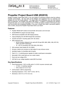 Propeller Project Board USB (#32810)