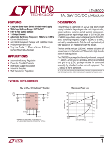 LTM8022 - 1A, 36V DC/DC uModule