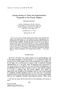 Groups Acting on Trees and Approximation Properties of the Fourier