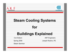 Steam Cooling Systems for Buildings Explained