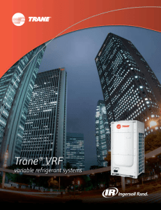 Trane VRF variable refrigerant systems