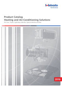 Product Catalog Heating and Air-Conditioning Solutions