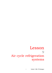 Air cycle refrigeration systems