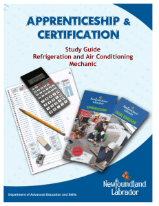 Study Guide Refrigeration and Air Conditioning Mechanic