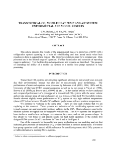 transcritical co2 mobile heat pump and a/c system experimental and