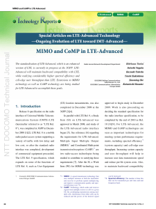 MIMO and CoMP in LTE