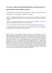 Low power, chip-based stimulated Brillouin scattering