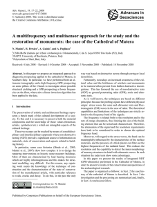 A multifrequency and multisensor approach for the study and the