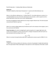 Verifying the Stefan-Boltzmann Relationship