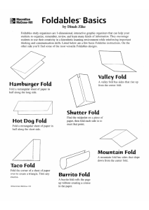 Basic Foldables