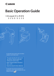 D560/D530 Basic Operation Guide