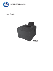 HP LaserJet Pro 400 User Guide