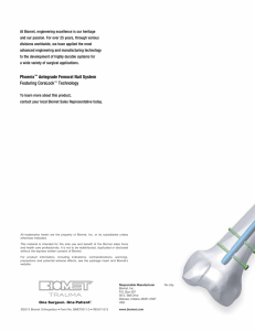 Phoenix Antegrade Femoral Nail System Surgical Technique