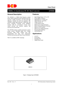 Data Sheet 340kHz, 2A Synchronous DC