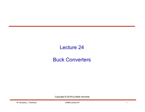 Lecture 24 Buck Converters