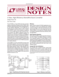 LTC1265: A New, High Efficiency Monolithic Buck Converter