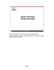 Buck Converter Design Example