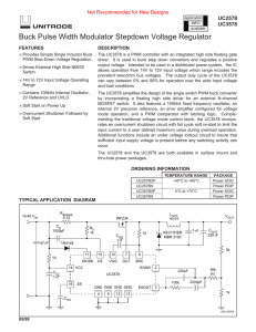 Buck Pulse Width Modulator Stepdown Voltage Regulator