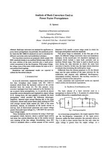 Analysis of Buck Converters Used As Power Factor Preregulators