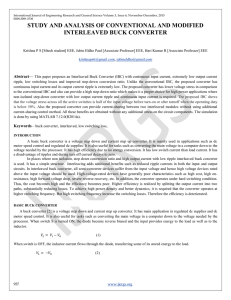 study and analysis of conventional and modified interleaved buck