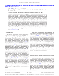 Physics of strain effects in semiconductors and metal