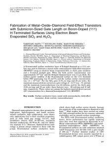 Fabrication of Metal–Oxide–Diamond Field