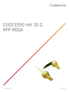 1310/1550 nm 10 G XFP ROSA