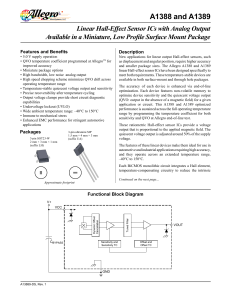 A1388 and A1389 - Allegro Microsystems