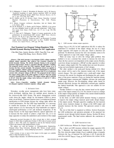 Fast Transient Low-Dropout Voltage Regulator With Hybrid Dynamic