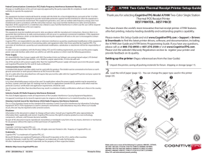 A799II Two-Color Thermal Receipt Printer Setup