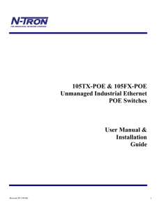 105TX/FX-POE Product Manual