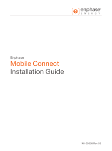 Enphase Mobile Connect Installation Guide