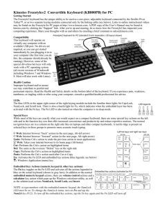 Kinesis® Freestyle®2 Convertible Keyboard (KB800PB) for PC