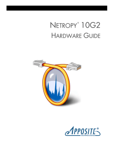 Netropy 10G2 Hardware Guide