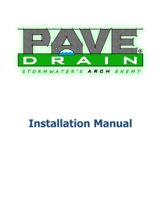 PaveDrain Installation Manual PDF